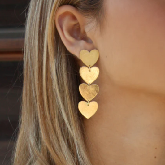 Boucles d'oreilles multi-heart