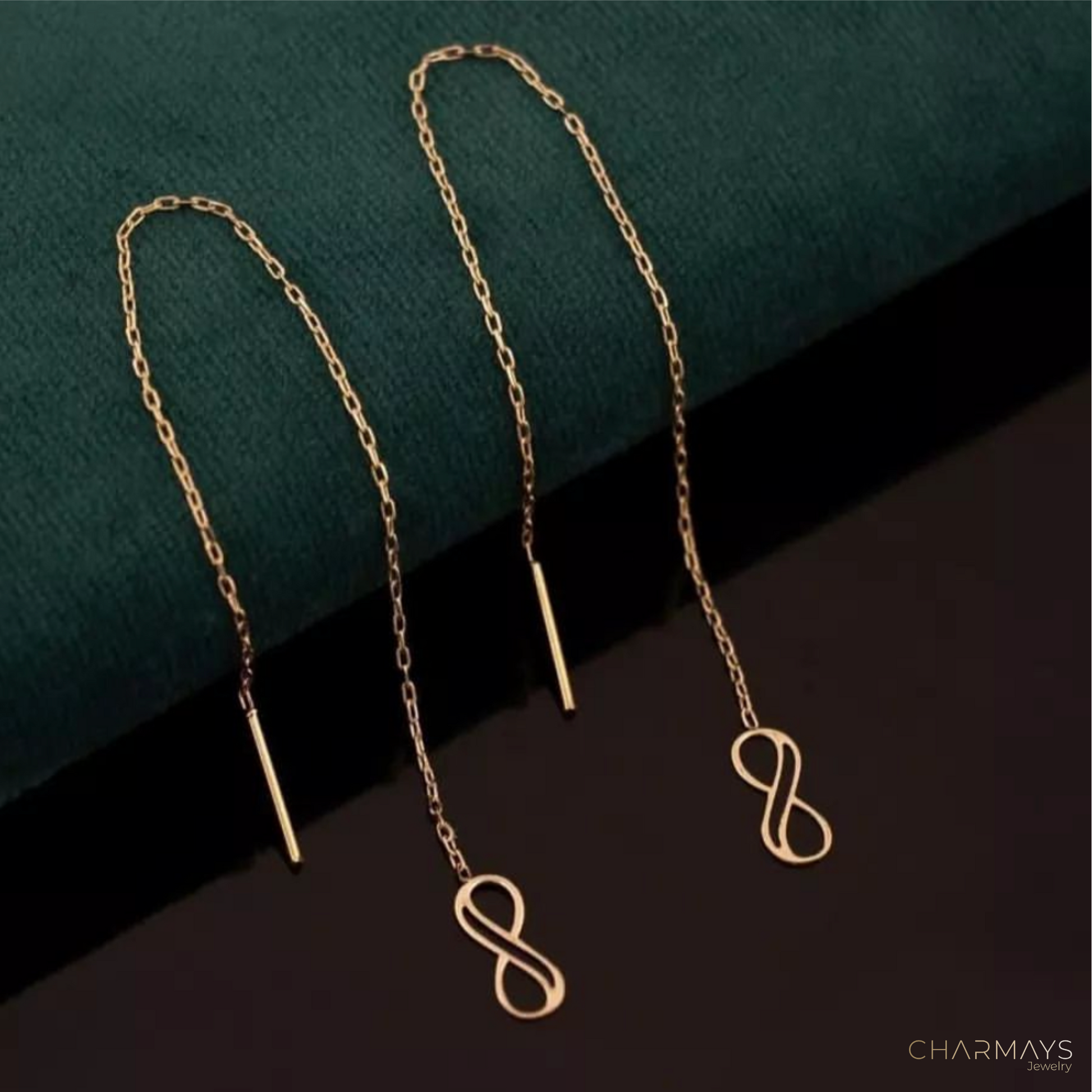 Boucles d'oreilles infinity