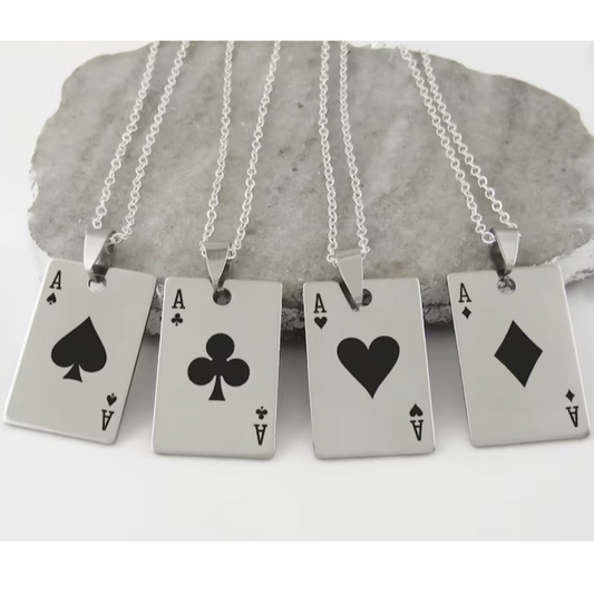 Pendentifs personnalisés jeux de cartes