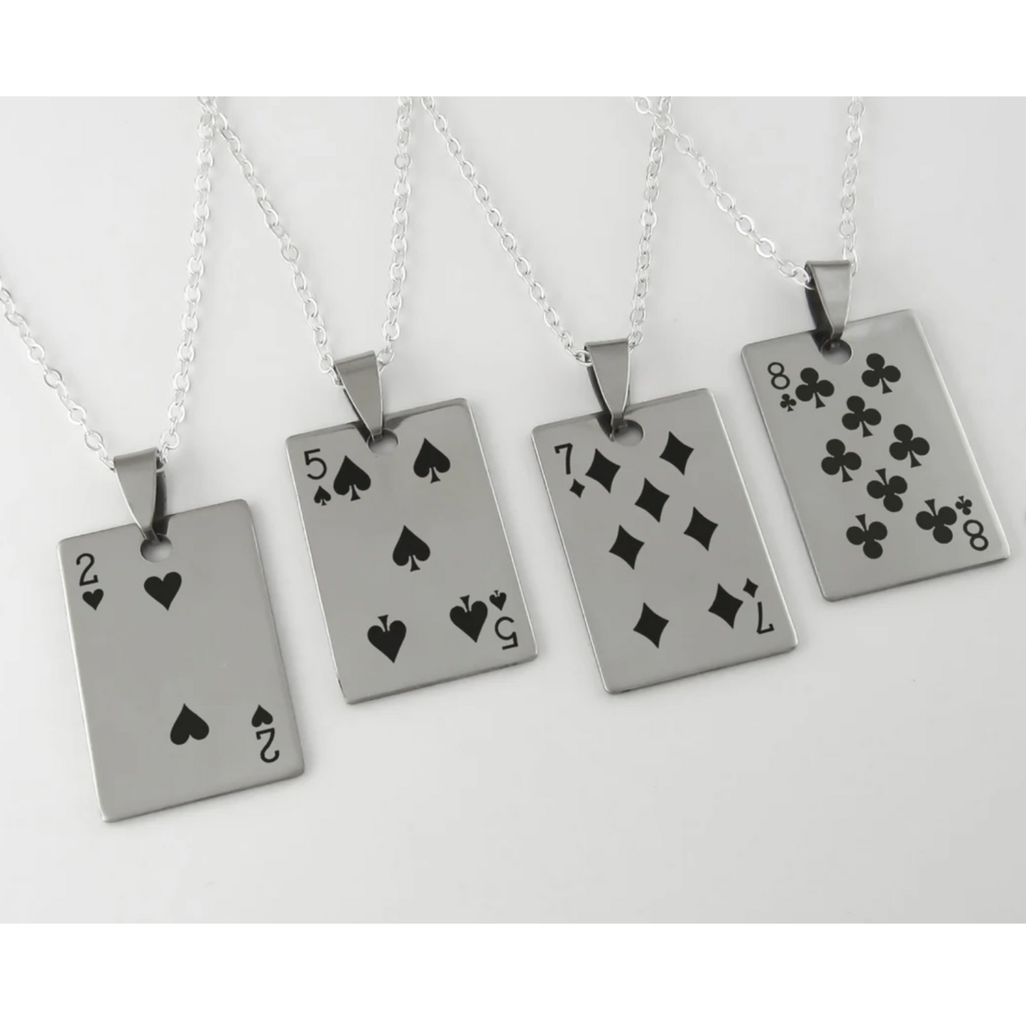 Pendentifs personnalisés jeux de cartes