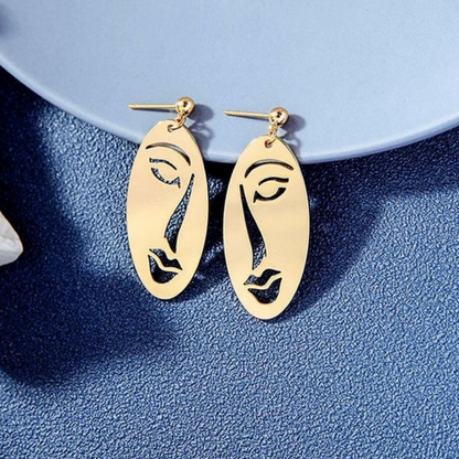 boucles d'oreilles Picasso Médium plaquées en or