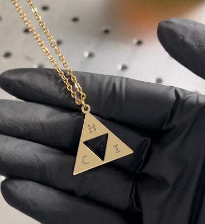 Collier géométrique triangles