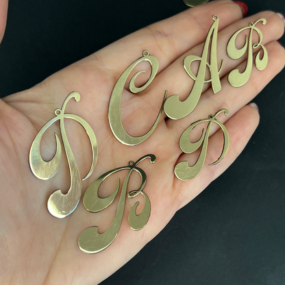 Lettres initiales pour fabrication de bijoux