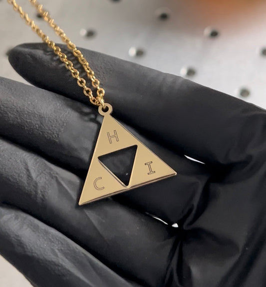 Collier géométrique triangles