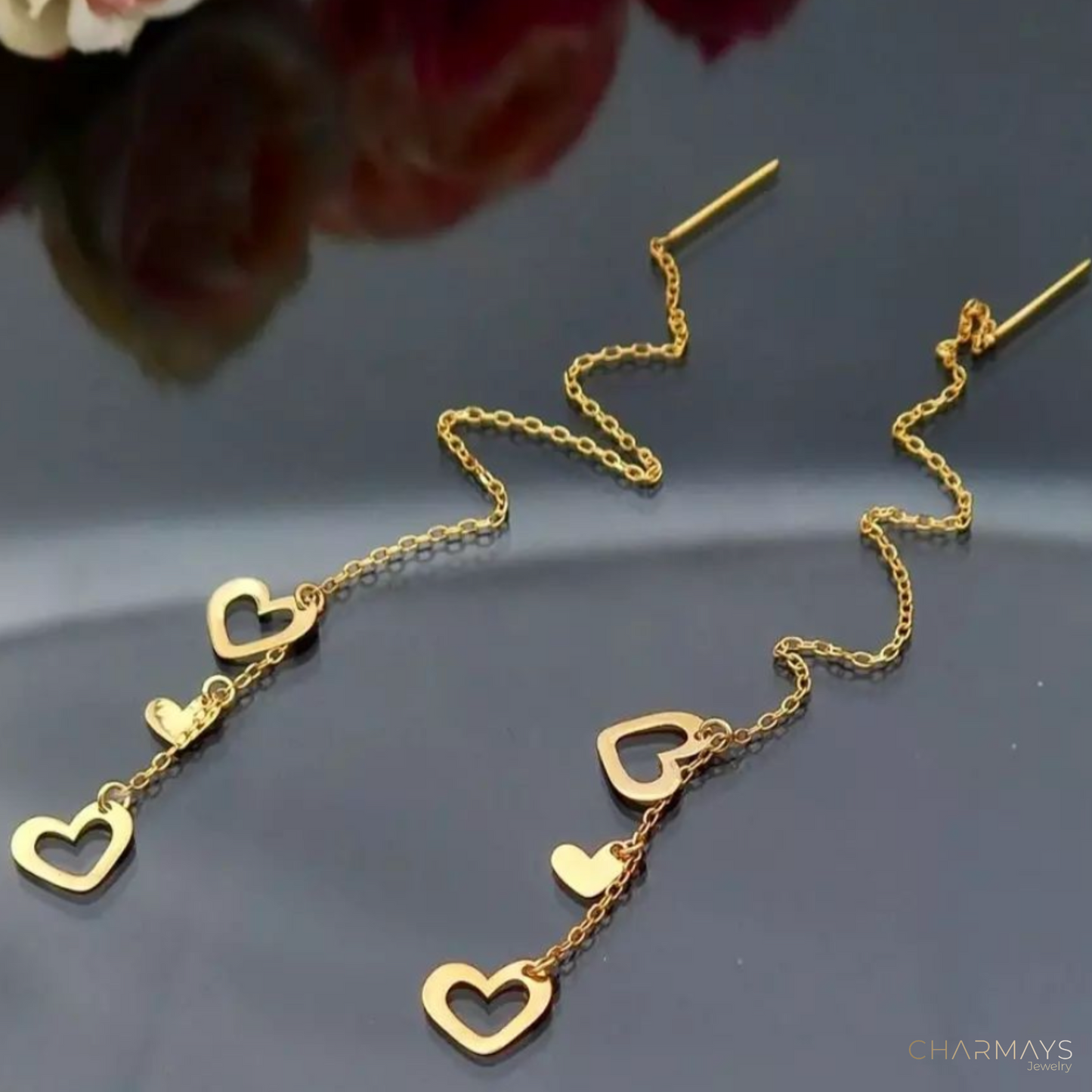 Boucles d'oreilles multi-heart