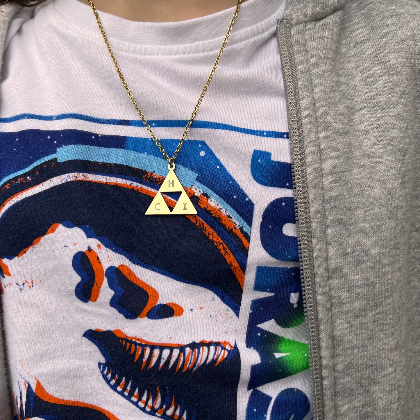 Collier géométrique triangles